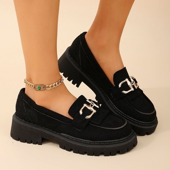 Nauji, japoniški, plius dydžio, britiško stiliaus, odiniai moteriški bateliai, 2024 m. rudens nauji, japoniški JK stori, užsegami, prancūziški mokasinai.