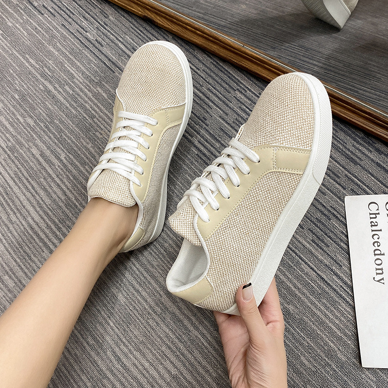 Új, határokon átnyúló cipő, női 2024 tavaszi és őszi új, hálós, lélegző, diák futócipő, könnyű, puha talpú, hétköznapi cipő.