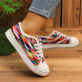 Pārrobežu plus izmēra audekla kurpes 2024. gada pavasarī, jaunas zemas kurpes ar rokām apgleznotas burvju grafiti audekla kurpes