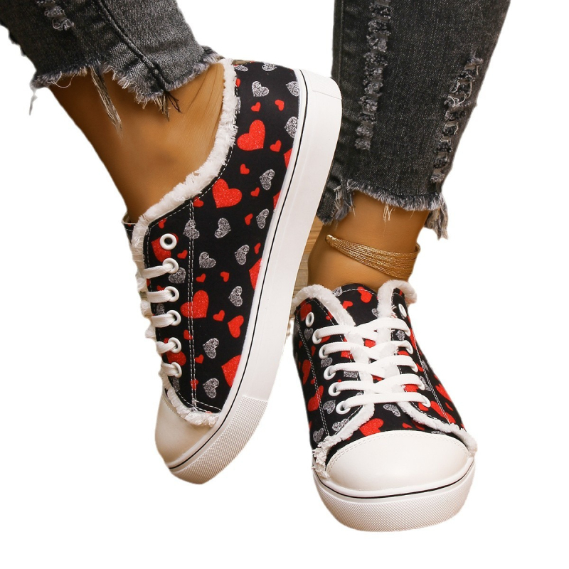 Pārrobežu plus izmēra audekla kurpes 2024. gada pavasarī, jaunas zemas kurpes ar rokām apgleznotas burvju grafiti audekla kurpes