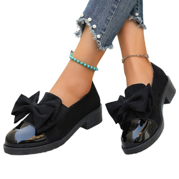 2025 m. pavasario ir rudens nauji juodi retro odiniai moteriški bateliai su storu kulnu, britiško stiliaus mokasinai, JK storu padu, koledžo bateliai