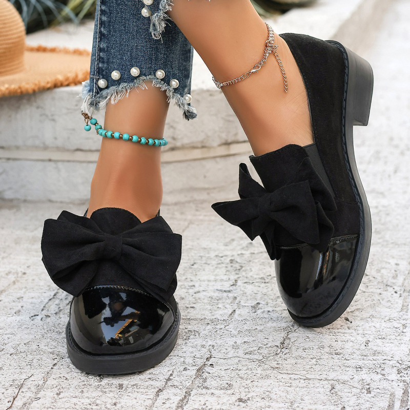 2025 m. pavasario ir rudens nauji juodi retro odiniai moteriški bateliai su storu kulnu, britiško stiliaus mokasinai, JK storu padu, koledžo bateliai