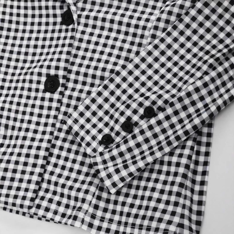 Ευρωπαϊκή και αμερικανική γυναικεία ένδυση 2025 Νέο casual κομψό καρό κομψό επαγγελματικό κοστούμι με πέτο, μοντέρνο παντελόνι με στενή εφαρμογή