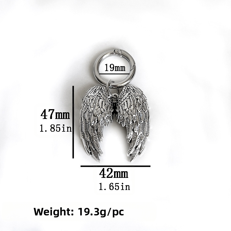 Pārspīlēti pankroka eņģeļu spārnu apavu aksesuāri, moderni, forši lieli spārni, noņemami Martina zābaki, apavu sprādzes kulons, pārrobežu vairumtirdzniecība