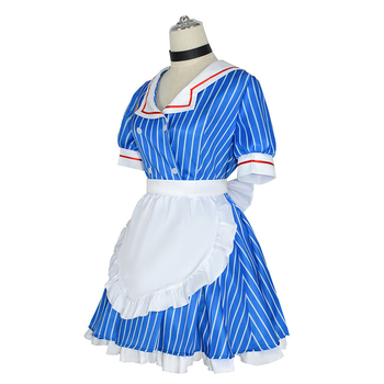 Κοστούμι υπνωτιστή ήχου cos, υπνωτισμός MV accent cosplay anime καμαριέρας πλήρες σετ με καπέλο miku
