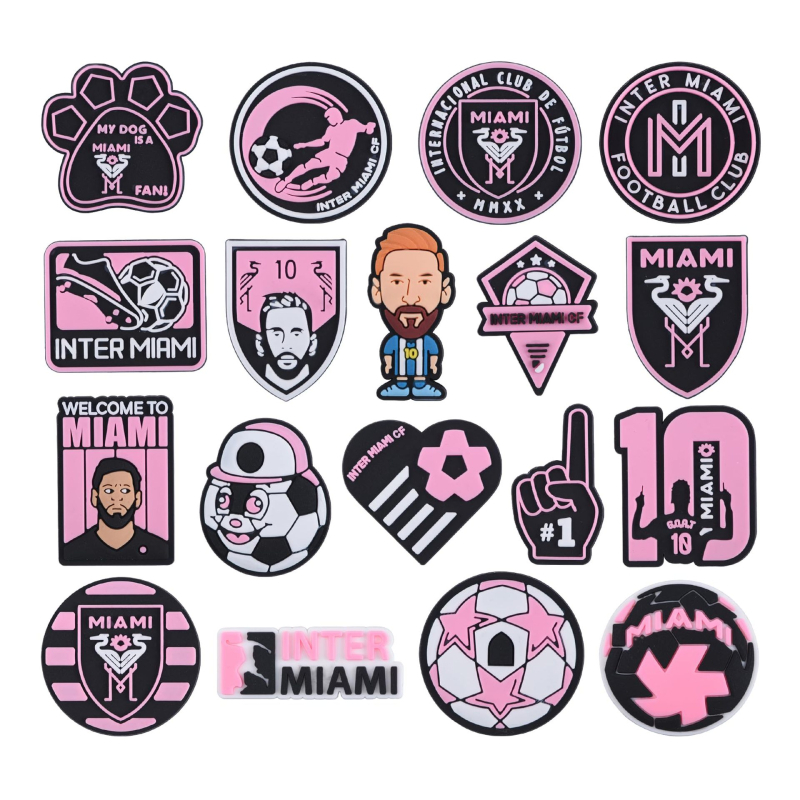 ülikond spordijalgpalli koomiksiauguga kingad lilledega kingade pandlaga isetegemise eemaldatavad kingad dekoratiivsed aksessuaarid hulgimüük PVC pehme liim