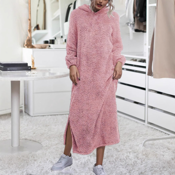 Amazon AliExpress Európa és az Egyesült Államok határokon átnyúló új kapucnis, bő, hosszú ujjú otthoni ruházati ruha