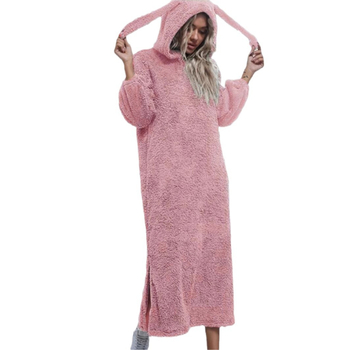 Amazon AliExpress Európa és az Egyesült Államok határokon átnyúló új kapucnis, bő, hosszú ujjú otthoni ruházati ruha