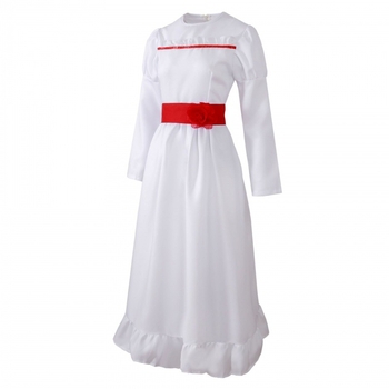 Halloween Horror Cosplay Γυναικεία Στολή Evil Ghost Baby Anna Bell 3 Cosplay Λευκό Φόρεμα