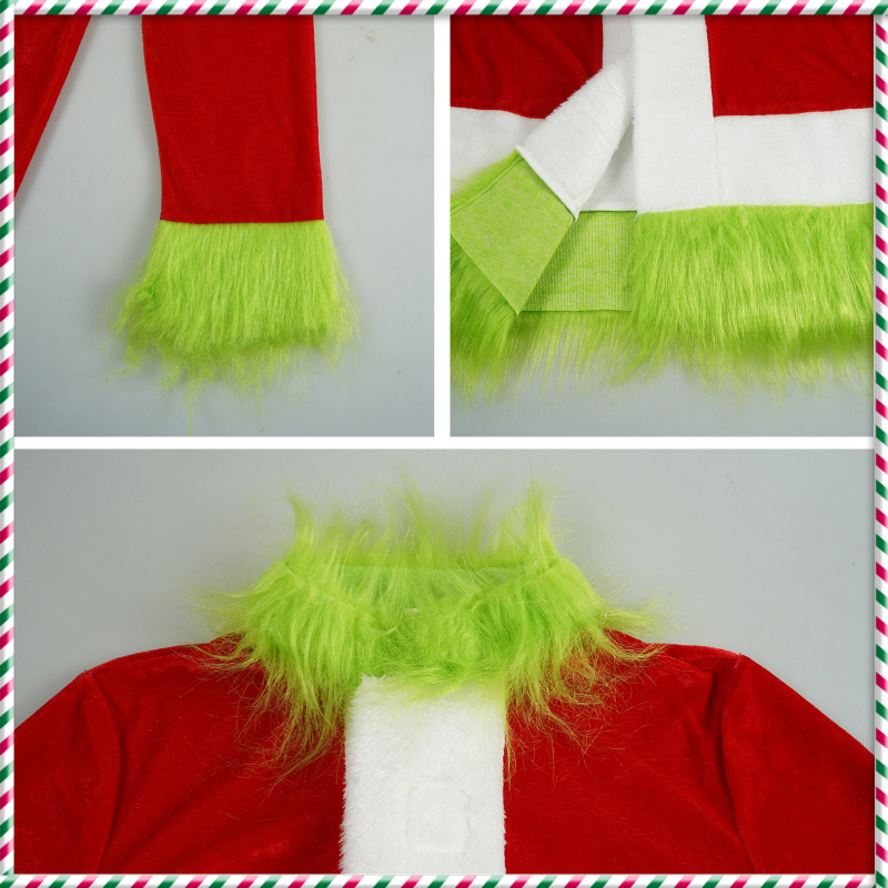 Karácsonyi cos ruha Karácsonyi álarcosbál Grinch Grinch cosplay Buli Színpadi Előadás Ruha
