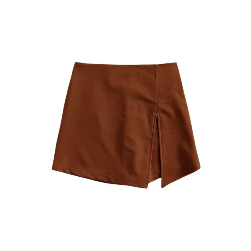 2024 διασυνοριακό εξωτερικό εμπόριο εκρήξεις Amazon γυναικεία ελαστική μέση μίνι σορτς με σχισμένο τελείωμα κοντή φούστα παντελόνι