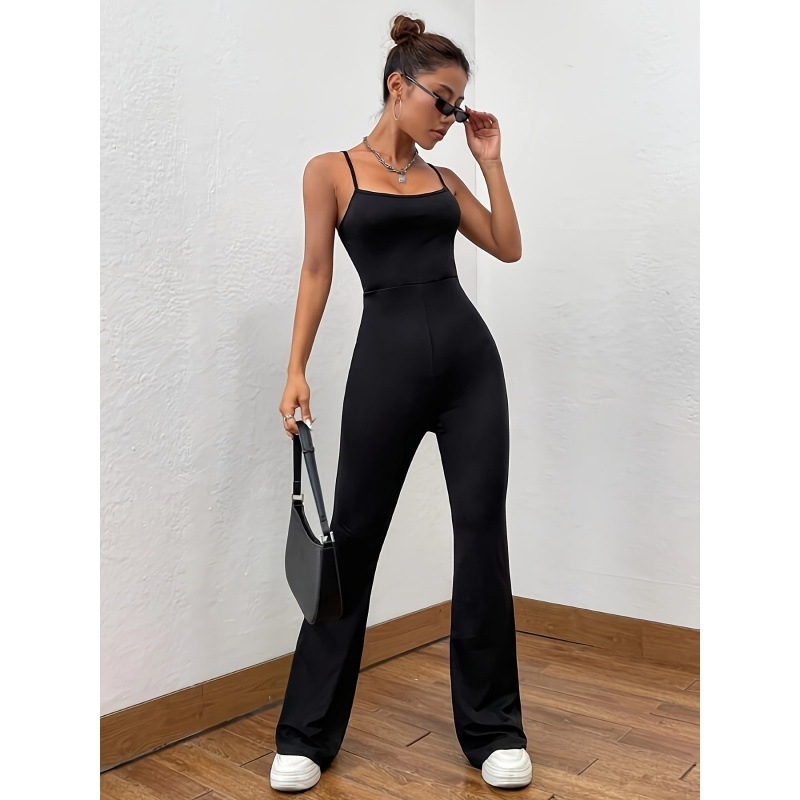 Σέξι γυναικεία ολόσωμη φόρμα 2024 Καλοκαίρι νέα διασυνοριακή εξωτερική εμπορική ευρωπαϊκή και αμερικανική Amazon μονόχρωμη sling slim ολόσωμη φόρμα