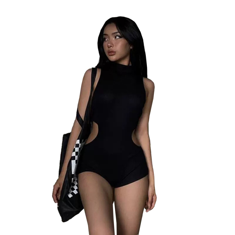 Édes és fűszeres stílusú, feszes, hárompontos overál, nyári, új, magas derekú, kivágott, niche karcsú fitnesznadrág nőknek