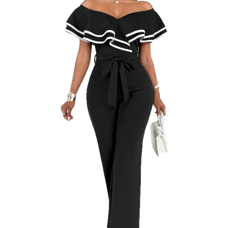 Ευρωπαϊκή και αμερικανική Amazon διασυνοριακή γυναικεία ολόσωμη φόρμα ιδιοσυγκρασίας νέας μόδας με φαρδιά παντελόνια