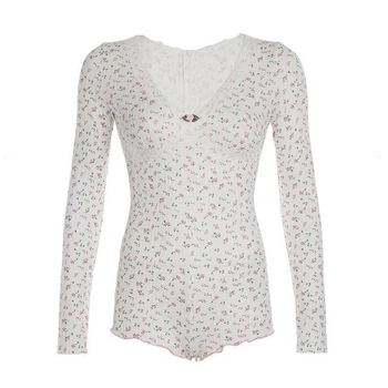 Euroopa ja Ameerika stiilis Pure Desire stiilis pitsist lilleline-lilleline jumpsuit 2025 Uus V-kaelusega kitsas varrukateta seksikas traksidega jumpsuit naistele