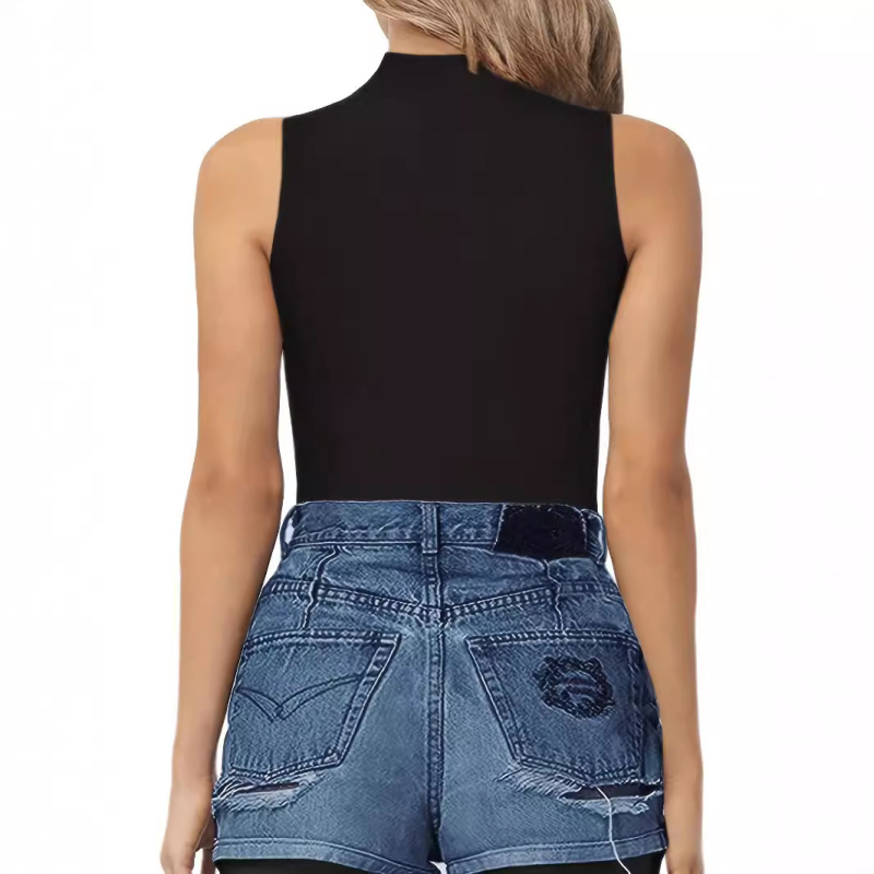 Προσαρμοσμένη ευρωπαϊκή και αμερικανική ολόσωμη φόρμα για όλες τις χώρες, δημοφιλής αμάνικη φόρμα, έλεγχος κοιλιάς, υψηλή ελαστικότητα, μαλακό κορμάκι, ασορτί γυναικείο τοπ