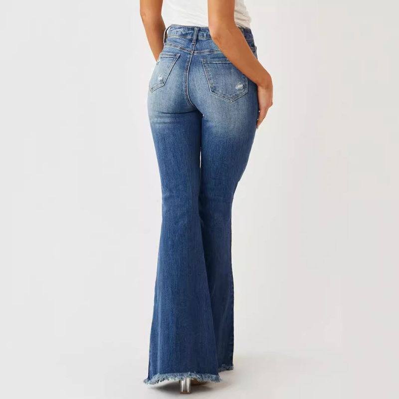 Ευρωπαϊκό και Αμερικανικό Φθινόπωρο και Χειμώνας, Νέα Γυναικεία Παντελόνια με Μεσαία Μέση, Στενή Εφαρμογή, Ελαστικά, Ρετρό, Φαρδιά, Γυναικεία Τζιν