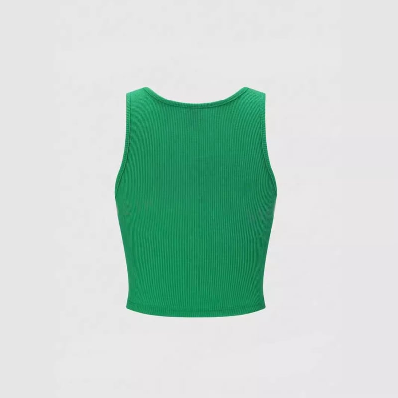 Ευρωπαϊκό και αμερικανικό νέο στυλ ρετρό στενή εφαρμογή με γράμματα στον ομφαλό, τυπωμένα με μεξικάνικη σημαία, αμάνικο σέξι γιλέκο Spice Girl με κλωστή