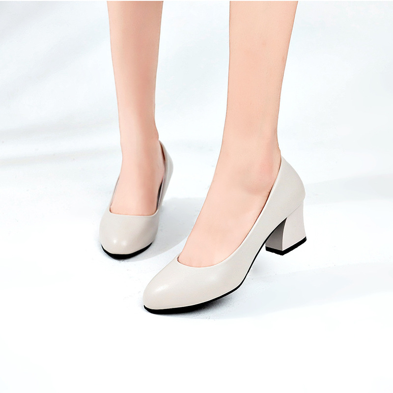 Γυναικεία φλατ παπούτσια 2025 Καλοκαιρινά παπούτσια εργασίας σε νέο στυλ για γυναίκες, με χοντρό τακούνι, μεσαίο τακούνι, άνετα, επαγγελματικά, κομψά, για συνέντευξη, μεγάλα μεγέθη.