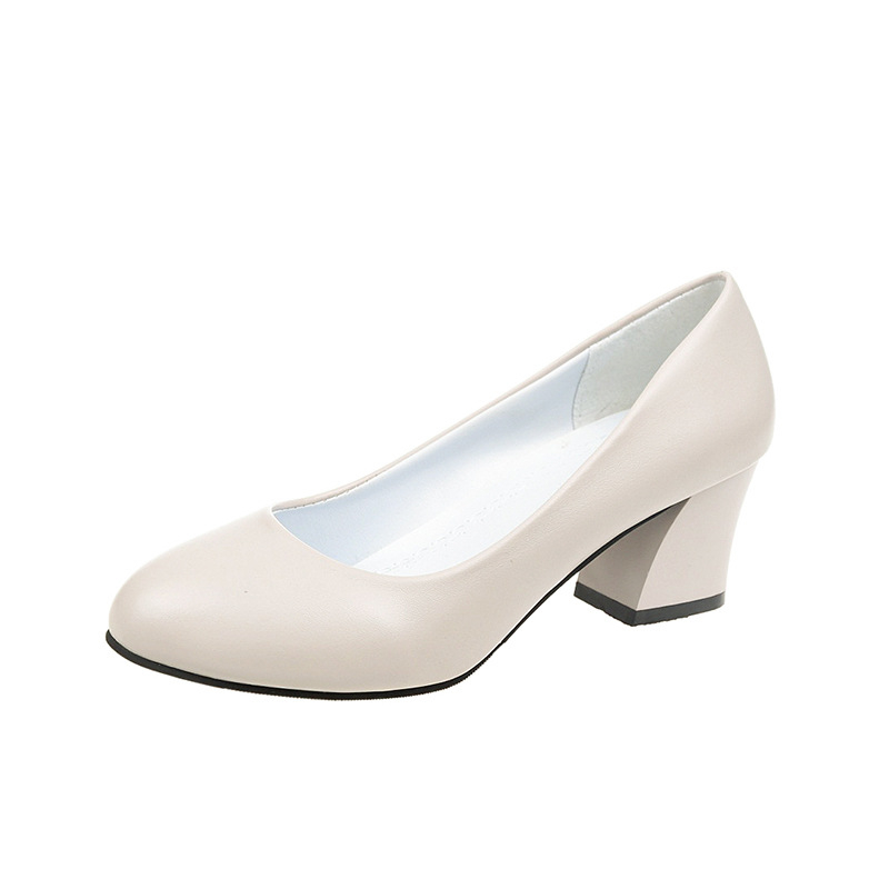 Γυναικεία φλατ παπούτσια 2025 Καλοκαιρινά παπούτσια εργασίας σε νέο στυλ για γυναίκες, με χοντρό τακούνι, μεσαίο τακούνι, άνετα, επαγγελματικά, κομψά, για συνέντευξη, μεγάλα μεγέθη.