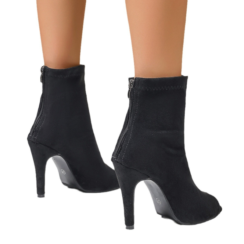 Καλοκαίρι 2024 νέα μόδα ευρωπαϊκού και αμερικανικού στιλ γυναικεία σανδάλια με ψηλοτάκουνα, διασυνοριακά, plus size, κοντά σανδάλια με ψάρι και σωλήνα, γυναικεία σανδάλια με κοντά μανίκια