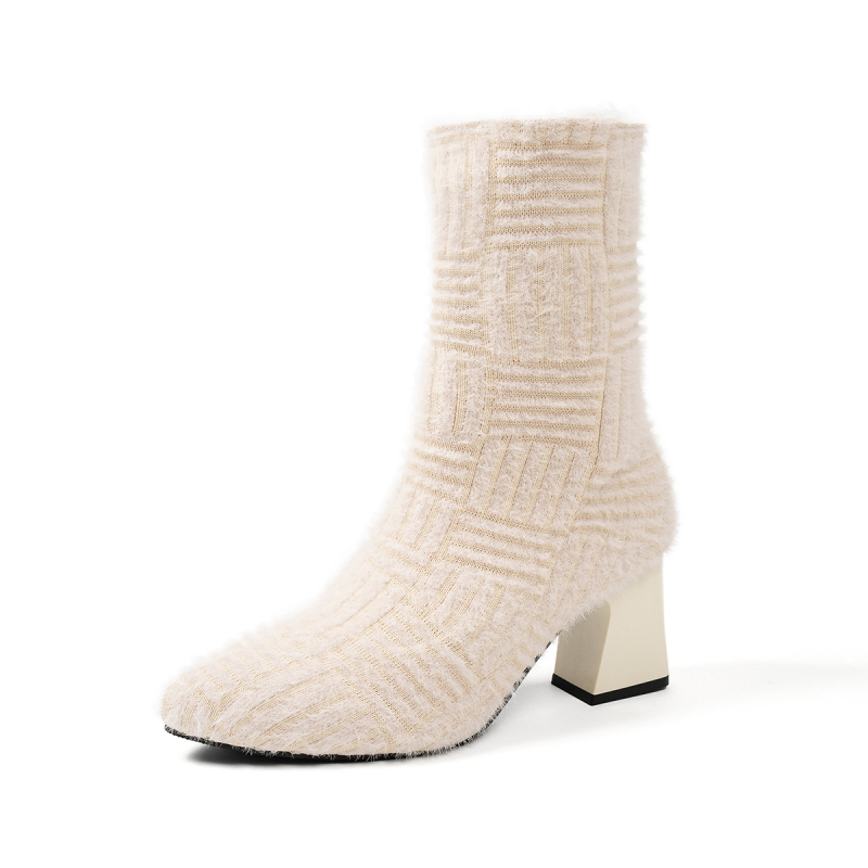 Εξωτερικό εμπόριο συν μέγεθος άνοιξη και φθινόπωρο ελαστικές μπότες γυναίκες 2024 νέες ευρωπαϊκές σέξι κάλτσες σωλήνα μόδας casual ελαφριές κάλτσες μπότες