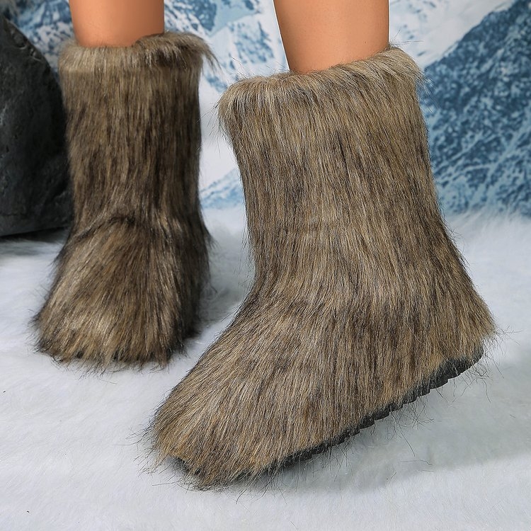 2024 m. rudens ir žiemos nauji užsienio prekybos plius dydžio moteriški vamzdiniai sniego batai Europoje ir Jungtinėse Amerikos Valstijose šilti pėdos apvalios galvos