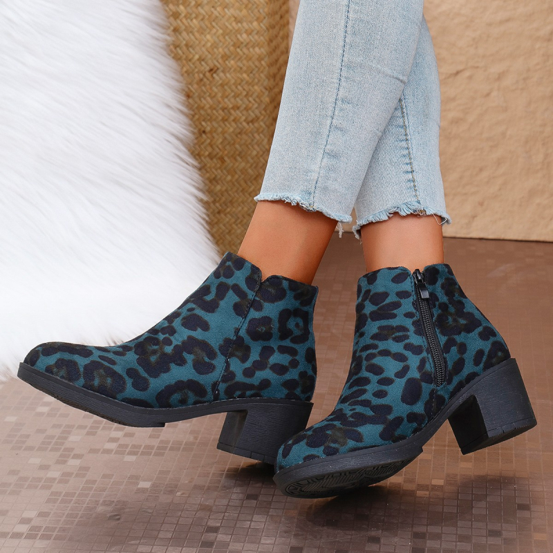 Storakulniai, plius dydžio britiško stiliaus trumpi moteriški aulinukai 2024 m. rudens/žiemos modeliui, nauji užsienio prekybos zomšos batai su viduriniu kulnu, užtrauktuku šone moterims.