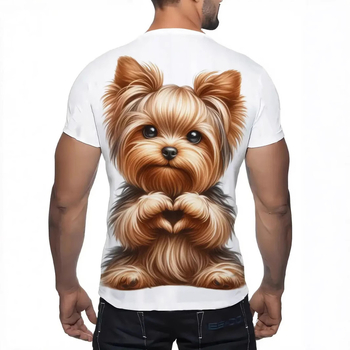 Διασυνοριακό, μοντέρνο, μοντέρνο, τρισδιάστατα εκτυπωμένο, κοντομάνικο ανδρικό μπλουζάκι με στρογγυλή λαιμόκοψη, με καυτές πωλήσεις σε όλες τις χώρες