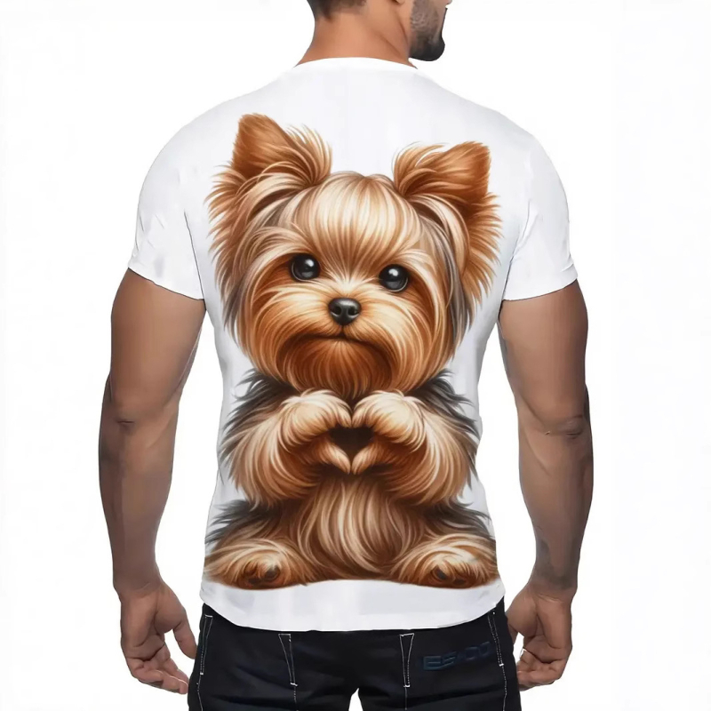 Διασυνοριακό, μοντέρνο, μοντέρνο, τρισδιάστατα εκτυπωμένο, κοντομάνικο ανδρικό μπλουζάκι με στρογγυλή λαιμόκοψη, με καυτές πωλήσεις σε όλες τις χώρες