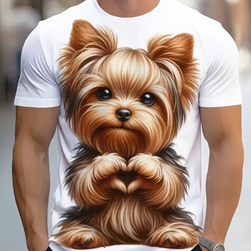 Διασυνοριακό, μοντέρνο, μοντέρνο, τρισδιάστατα εκτυπωμένο, κοντομάνικο ανδρικό μπλουζάκι με στρογγυλή λαιμόκοψη, με καυτές πωλήσεις σε όλες τις χώρες