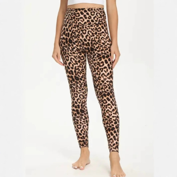 Δημοφιλή διασυνοριακά κολάν με λεοπάρ μοτίβο, ευρωπαϊκά και αμερικανικά ψηλόμεσα, στενά εφαρμοστά, ανορθωτικά γλουτών, αθλητικά πανωφόρια, ελαστικά παντελόνια γιόγκα εννέα σημείων