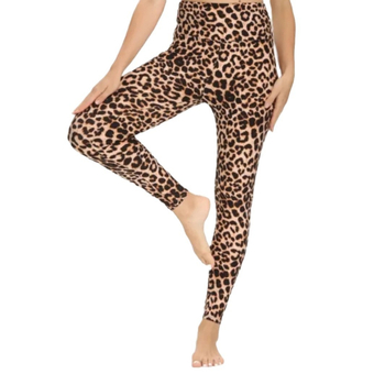 Δημοφιλή διασυνοριακά κολάν με λεοπάρ μοτίβο, ευρωπαϊκά και αμερικανικά ψηλόμεσα, στενά εφαρμοστά, ανορθωτικά γλουτών, αθλητικά πανωφόρια, ελαστικά παντελόνια γιόγκα εννέα σημείων