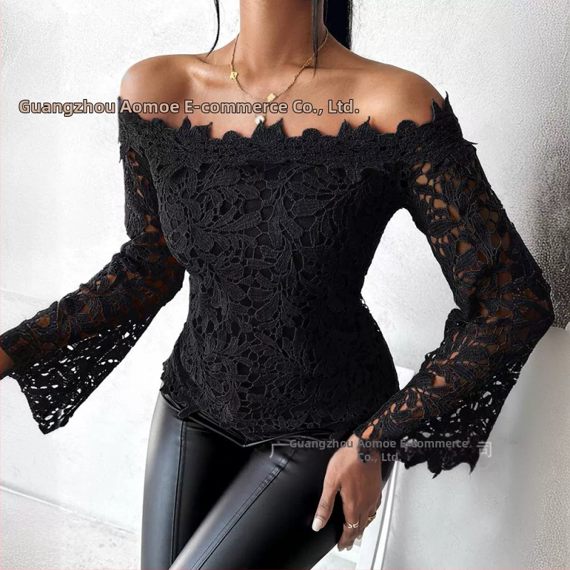 2024 Nový príchod Jarný nový Najpredávanejší Európsky a Americký Cezhraničný Amazon Aliexpress Čipkovaný Top