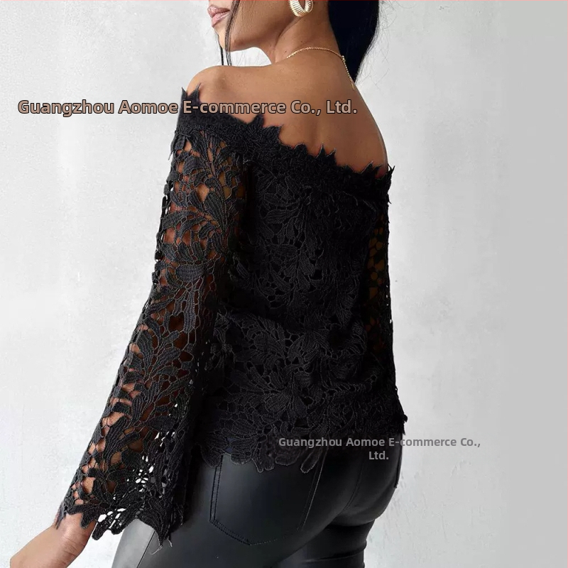 2024 Nový príchod Jarný nový Najpredávanejší Európsky a Americký Cezhraničný Amazon Aliexpress Čipkovaný Top