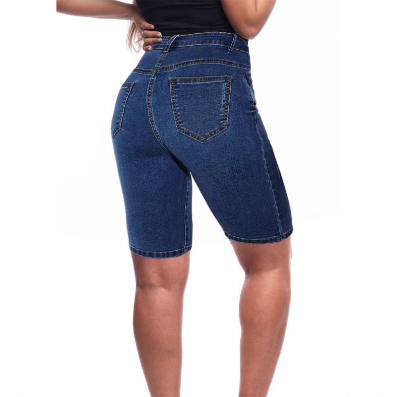 Pd08346 # Aliexpress Εξωτερικό Εμπόριο Διασυνοριακό Ευρωπαϊκό και Αμερικανικό Δημοφιλές Ίσιο Στενή Casual Τζιν με Μεσαία Μέση για Γυναικεία