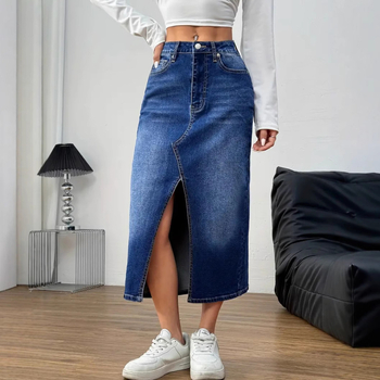 Ευρώπη και Ηνωμένες Πολιτείες διασυνοριακός ανεξάρτητος σταθμός Amazon εξωτερικό εμπόριο πλυμένη ρετρό γυναικεία τζιν φούστα