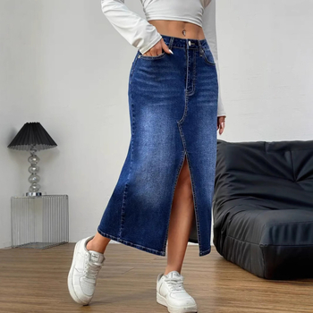 Ευρώπη και Ηνωμένες Πολιτείες διασυνοριακός ανεξάρτητος σταθμός Amazon εξωτερικό εμπόριο πλυμένη ρετρό γυναικεία τζιν φούστα