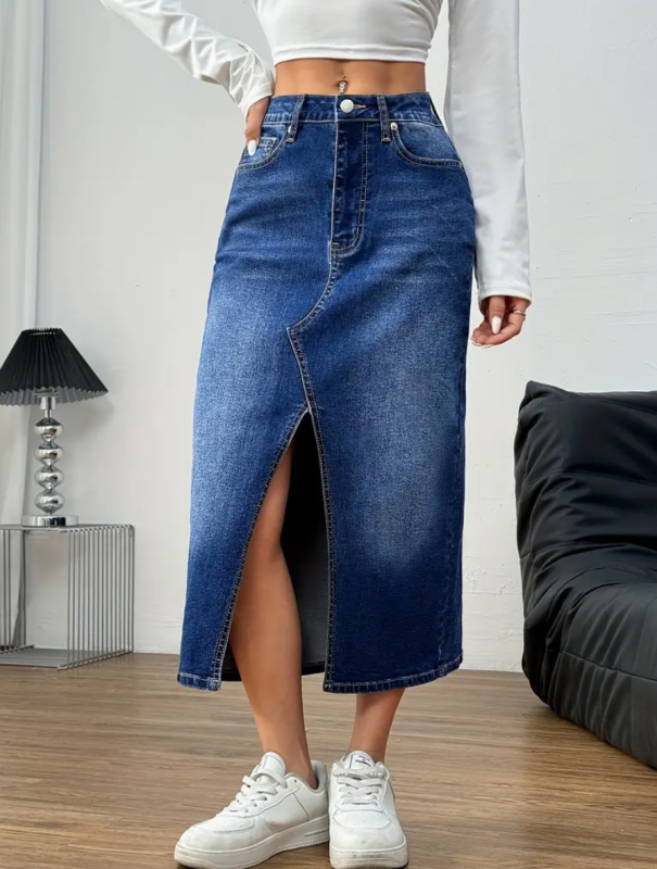 Ευρώπη και Ηνωμένες Πολιτείες διασυνοριακός ανεξάρτητος σταθμός Amazon εξωτερικό εμπόριο πλυμένη ρετρό γυναικεία τζιν φούστα