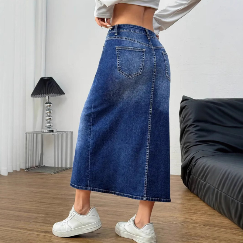 Ευρώπη και Ηνωμένες Πολιτείες διασυνοριακός ανεξάρτητος σταθμός Amazon εξωτερικό εμπόριο πλυμένη ρετρό γυναικεία τζιν φούστα