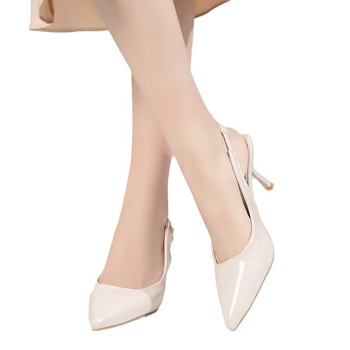 Γυναικεία ψηλοτάκουνα σανδάλια Baotou, καλοκαίρι 2024, νέα, μυτερά ψηλοτάκουνα γυναικεία παπούτσια με γαλλικό τακούνι στιλέτο, μεγάλα μεγέθη