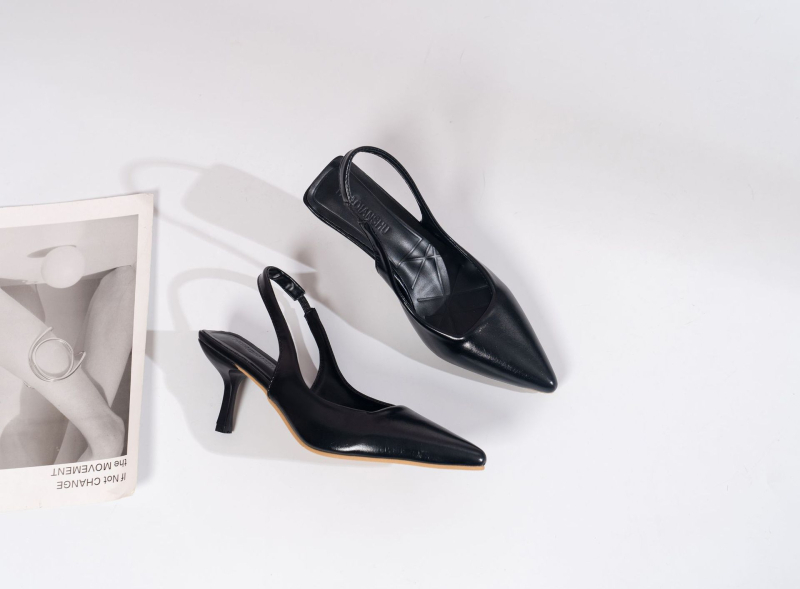 Γυναικεία ψηλοτάκουνα σανδάλια Baotou, καλοκαίρι 2024, νέα, μυτερά ψηλοτάκουνα γυναικεία παπούτσια με γαλλικό τακούνι στιλέτο, μεγάλα μεγέθη