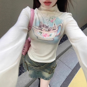 Ευρωπαϊκό και αμερικανικό στυλ Y2K Spice Girl Vintage τζιν φούστα γυναικών, καλοκαιρινή, νέα, ψηλόμεση γραμμή Α, κοντή, μοντέρνα, κοντή φούστα με παντελόνι και ψηλόμεσο σχέδιο.