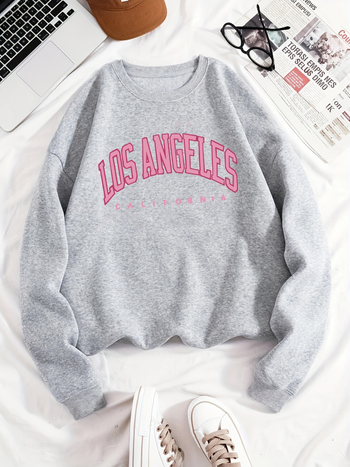 Γυναικείο φούτερ με μακριά μανίκια, με σχέδιο Los Angeles California