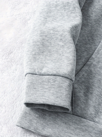 Φούτερ με τυπωμένο μονόγραμμα, Casual φούτερ με κορδόνι, χειμερινό και