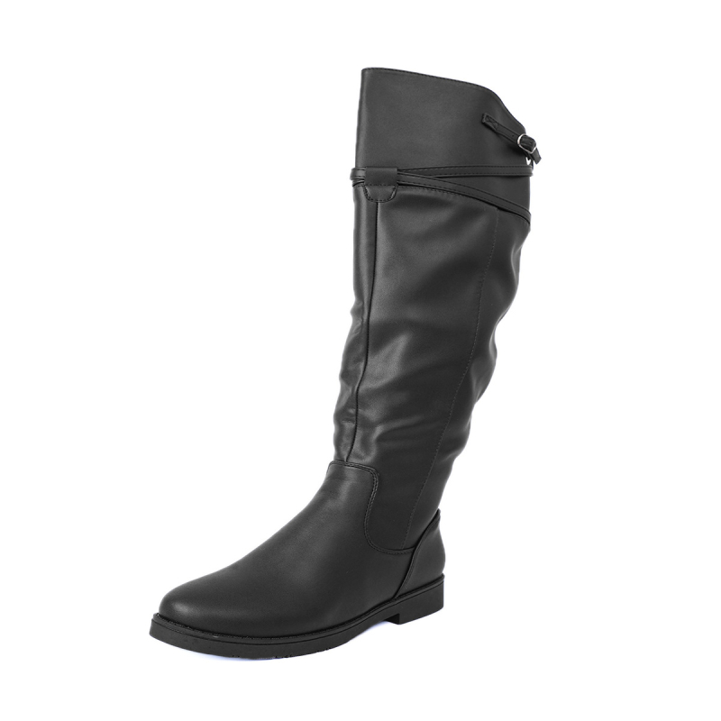 Europietiški ir amerikietiški retro stiliaus moteriški aulinukai 2024 m. rudens ir žiemos modeliui, liekninantys, aukšto ūgio, tamprūs, pankroko stiliaus, madingi aulinukai su užtrauktuku šone.