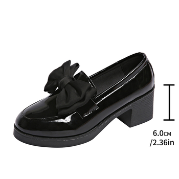 Νέα Άνοιξη και Φθινόπωρο 2024 Γυναικεία Παπούτσια Μονής Επίστρωσης με Μαλακές Σόλες, Ρετρό, Μοκασίνια με Χοντρό Σόλα, Βρετανικού Τύπου, Μικρά Δερμάτινα Παπούτσια, Γυναικεία, Χοντρό Τακούνι