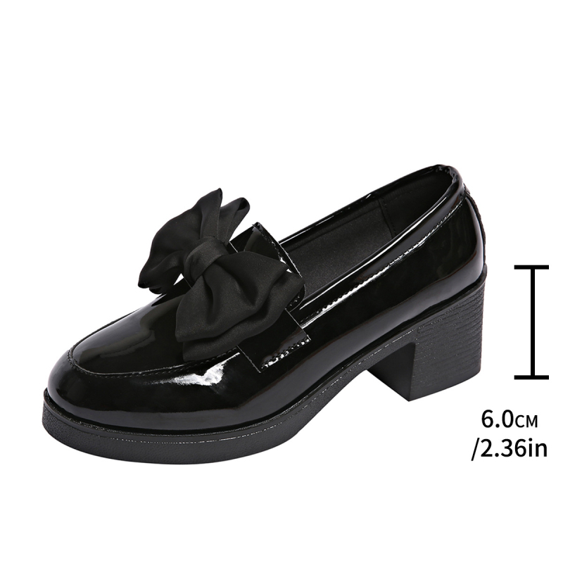 Νέα Άνοιξη και Φθινόπωρο 2024 Γυναικεία Παπούτσια Μονής Επίστρωσης με Μαλακές Σόλες, Ρετρό, Μοκασίνια με Χοντρό Σόλα, Βρετανικού Τύπου, Μικρά Δερμάτινα Παπούτσια, Γυναικεία, Χοντρό Τακούνι