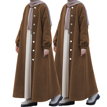 M2999 Amazon Διασυνοριακό Ευρωπαϊκό και Αμερικανικό Φθινόπωρο και Χειμώνας Νέο Καθαρό Χρώμα Μόδα Κομψό Παλτό Μακρύ Ζακέτα Χαλαρό Παλτό