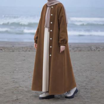 M2999 Amazon Διασυνοριακό Ευρωπαϊκό και Αμερικανικό Φθινόπωρο και Χειμώνας Νέο Καθαρό Χρώμα Μόδα Κομψό Παλτό Μακρύ Ζακέτα Χαλαρό Παλτό